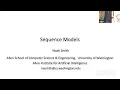 Lecture 3 Introduction to Sequence Models Noah Smith