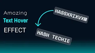 Amazing Text Hover Effect using JavaScript