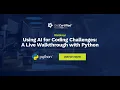 Generative AI Webinar Using AI Tools to Code in Python
