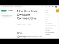 Cloud Functions Qwik Start Command Line GSP080