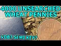 HUNTING 4000 UNSEARCHED WHEAT PENNIES - Semi Key Dates Silver IHC VDBs More Found