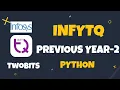 6 InfyTQ Previous Year Questions Python InfyTQ Preparation Easy Explanation