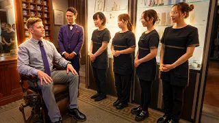 💈(ASMR) $1,000 VIP Barber Service in Tokyo… With 5 Experts Serving 1 Client