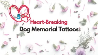 5 Beautiful Dog Memorial Tattoo Designs dogmemorialtattoos