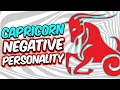 Negative Personality Traits of CAPRICORN Zodiac Sign
