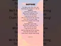 Download Lagu Ed Sheeran - Sapphire (Lyrics) ft.Arjith Singh #sapphire #trending #edsheeran #arjitsingh #lyrics