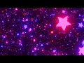 Purple Ultraviolet Glowing Star Shapes Sparkle In Deep Dark Space 4K OLED Safe Visual Background