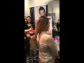 Super thick blonde ponytail cut off