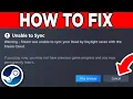 How To Fix Steam Cloud Sync Error 2025 - Tutorial