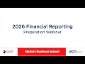 2026 Financial Reporting Preparation Webinar