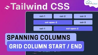 How to Span Grid Template Columns Tailwind CSS Tutorial