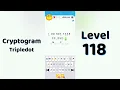 Cryptogram Tripledo Level 118 Solutions Logic Puzzle Game Mini Boss