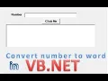 how to convert number to words IN VB NET