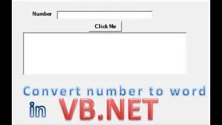 how to convert number to words IN VB NET