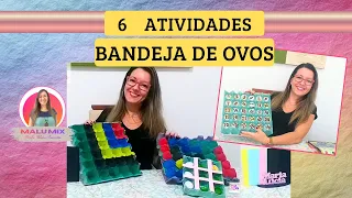 Como fazer 6 Atividades com bandeja de ovos (embalagem de papelão), de acordo com a BNCC.