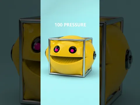 Robot Pacman Pressure Simulation 0 to 150 | Cinema 4D Satisfying Simulation