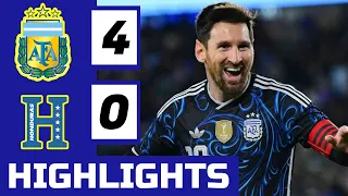 argentina vs honduras 4 0 highlights 2026 messi goal pre world cup hasil bola tadi malam im