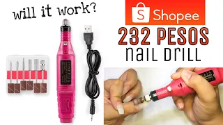 TESTING THIS NAIL DRILL FROM SHOPEE Is It Beginner-Friendly Polygel Nails using Coscelia E-File