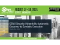XPDS15 - QEMU Security Vulnerability Automatic Discovery by Symbolic Execution