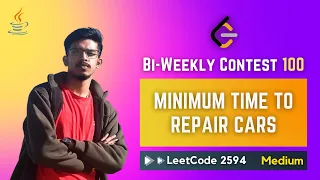 2594 Minimum Time to Repair Cars - JAVA Biweekly Contest 100