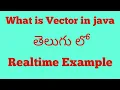 What is Vector in java Telugu