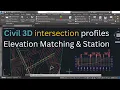 Civil 3D Tutorial Creating Design Profiles with Intersection Elevation and Station Matching