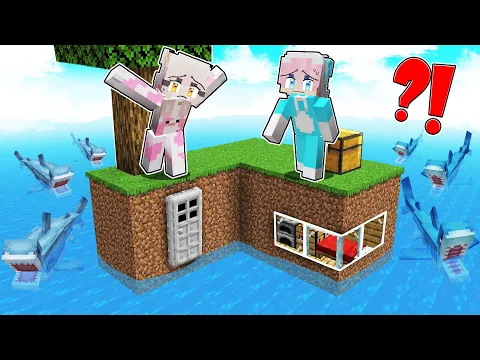 Video Thumbnail: MOMON & ATUN TERSESAT DI TENGAH LAUT dan DISERANG HIU di MINECRAFT @BANGJBLOX
