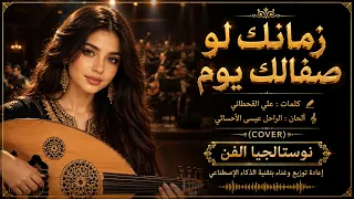   صوت نسائي فخم   كلمات علي القحطاني   ألحان الراحل عيسى الأحسائي           زمانك لو صفالك يوم دندنها