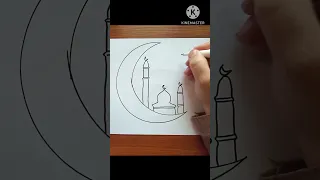  رسم  هلال  رمضان دندنها