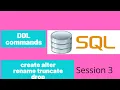 DDL commands in SQL SQL commands