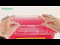 How to operate the 10L sharps box