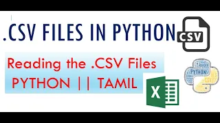 How to read CSV files in Python EXCEL TAMIL