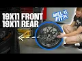 How To Run an 11 50mm offset Front Wheel Square Setup S550 S650 Wheel Fitment Guide