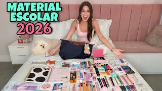 MEU MATERIAL ESCOLAR 2026 COMPLETO | Canal da Lívia