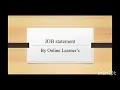 JCL - Job statement