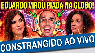 desmentido ao vivo eduardo bolsonaro vira piada na globonews