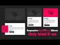 Responsive Card Hover Effects html css