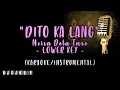 Download Lagu Moira Dela Torre - Dito Ka Lang (Lower Key)