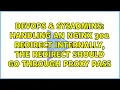 Handling an Nginx 302 redirect internally the redirect should go through proxy pass