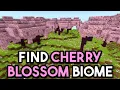 How To Find CHERRY BLOSSOM GROVE Biome In Minecraft 1 20 Java Bedrock