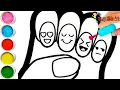 Emoji Nail Art Coloring Challenge Easy Kids Art