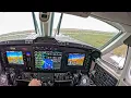 Lagu King Air B350 RNP approach at EGPC Wick - heavy rain and crosswind!