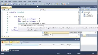 Visual Basic Tutorial 09 Math Operators