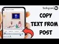 How to Copy Text From Instagram Post