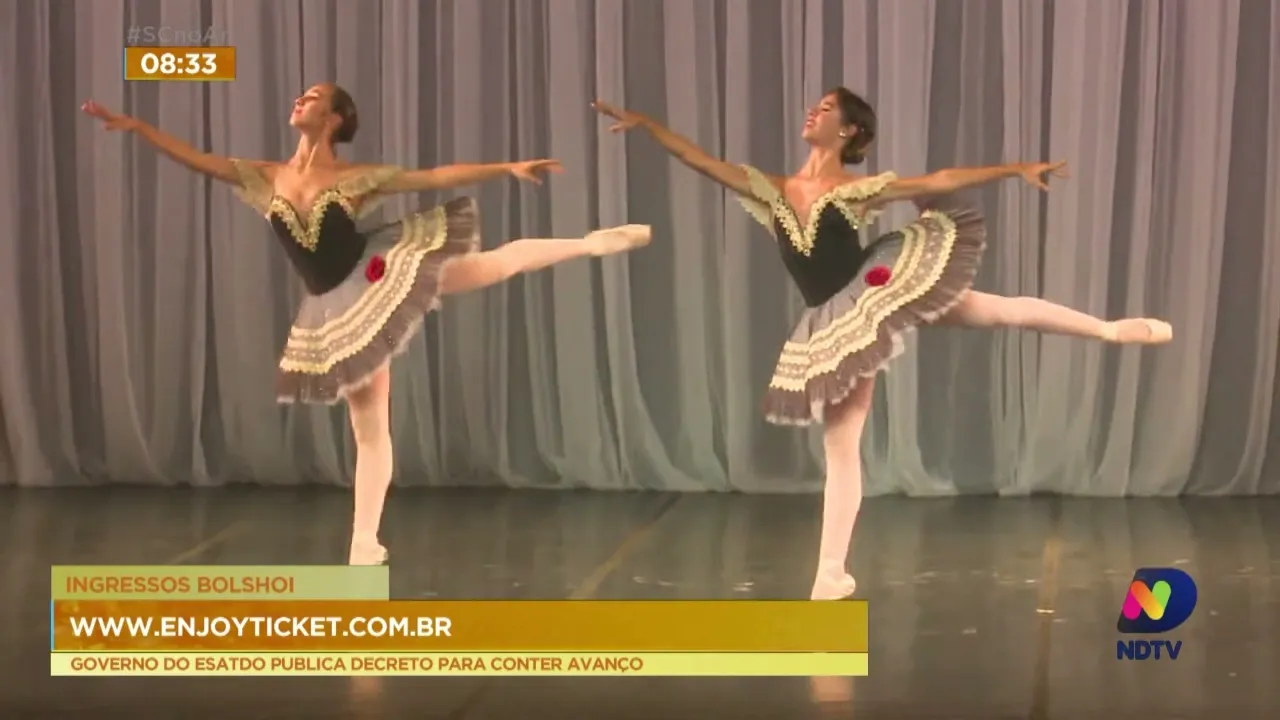 Escola do teatro bolshoi apresenta dois espetáculos no Teatro Juarez Machado, em Joinville