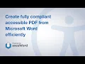 Download Lagu How to create fully accessible PDF/UA and WCAG compliant documents in seconds with axesWord