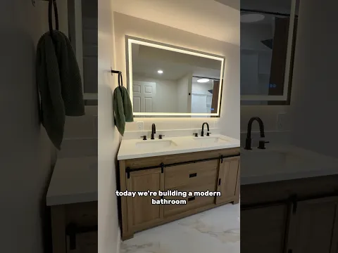 Building a modern bathroom