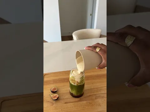 BROWN BUTTER FIG MATCHA 🧈🍵 #recipe