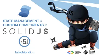 SolidJS state management and custom components