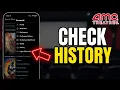 AMC Theatres How to Check History